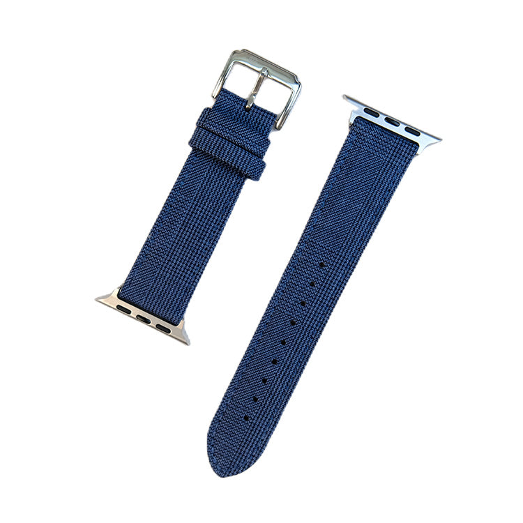 Navy Crown Classic Glen Check Apple Strap