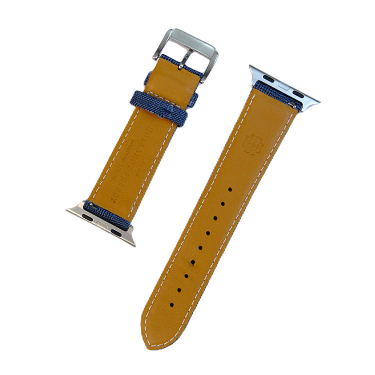 Navy Crown Classic Glen Check Apple Strap