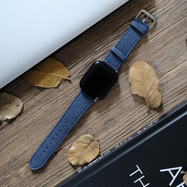 Navy Crown Classic Glen Check Apple Strap