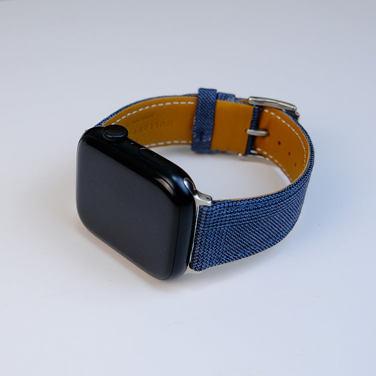 Navy Crown Classic Glen Check Apple Strap