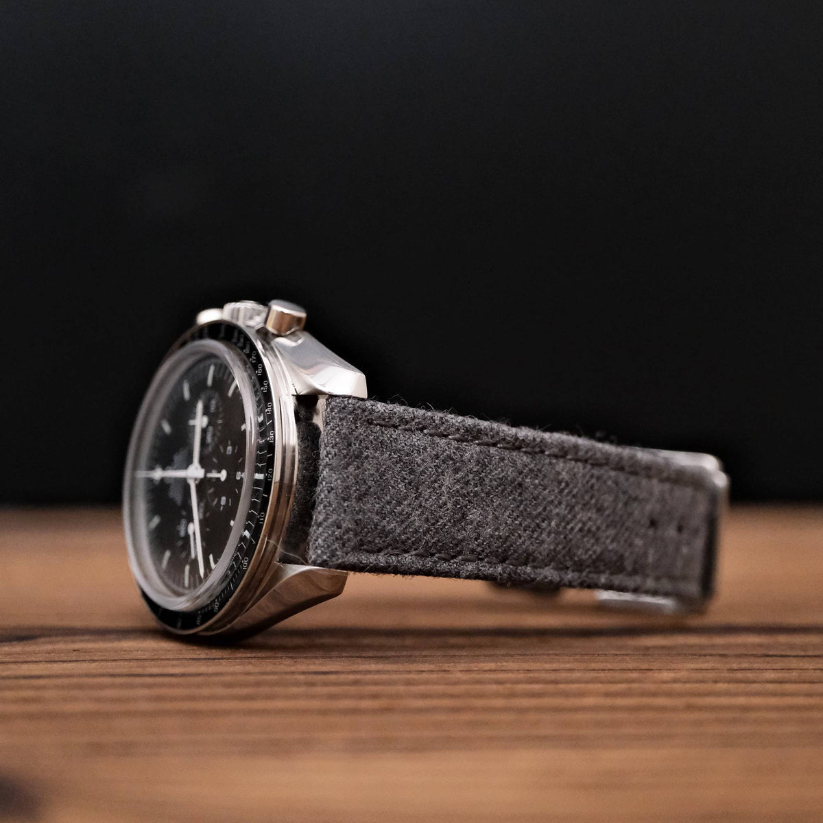 (Flannel Collection) Grey Luxury English Flannel Strap
