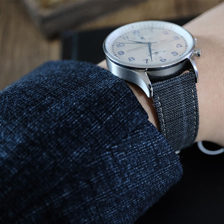 Dark Grey Split Matt Glen Fancy Watch Band