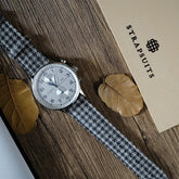 (Bespoke Item) Grey Crown Classic Houndstooth Strap