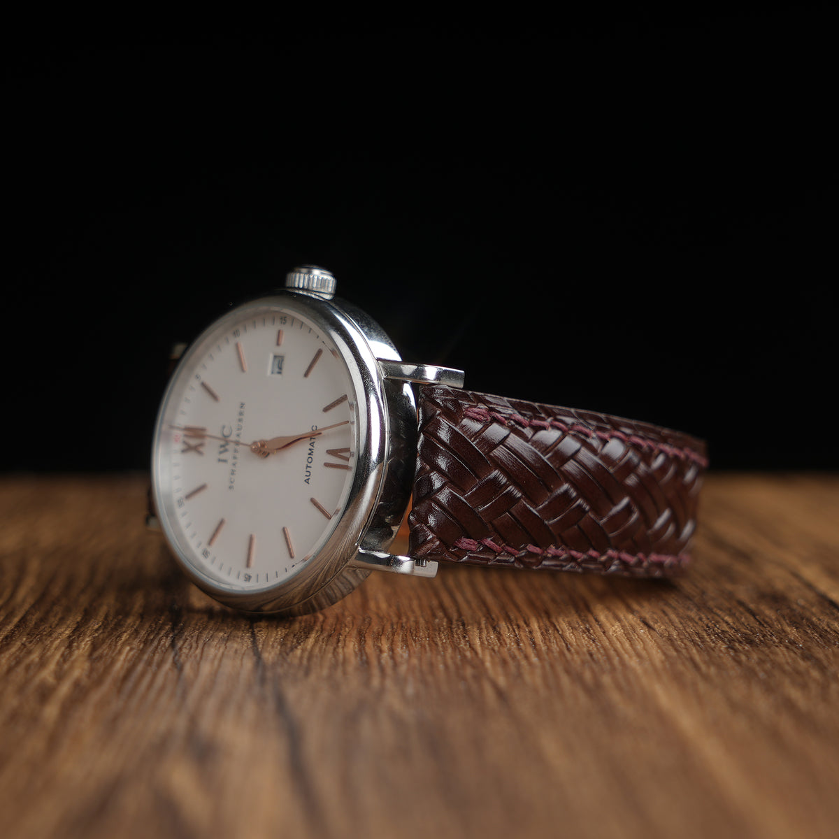 Treccia Chocolate Italian Calfskin Strap