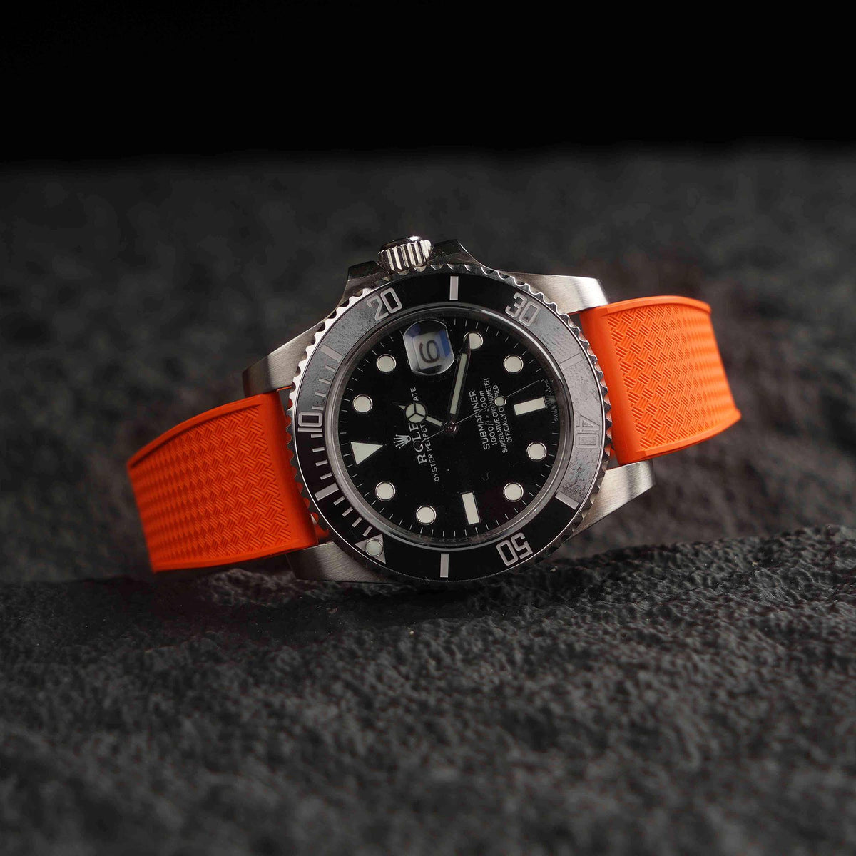 【WAFFLE-FKM】Orange DAI-EL™ Iconic CTS Rubber Strap