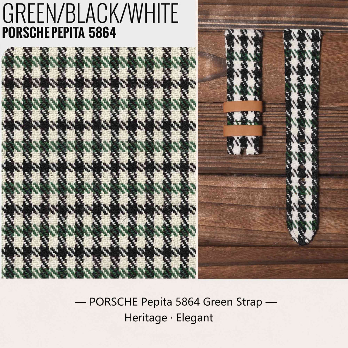 【PEPITA】5864 Green Strap (Bespoke)