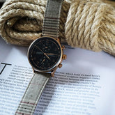 (Bespoke Item) Beige & Red British Royal I Strap