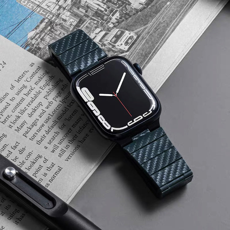 (Green)Carbon Fiber Watch Strap