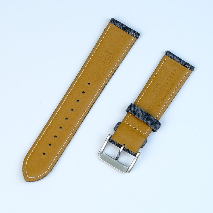 Dark Grey Cambridge Herringbone Strap