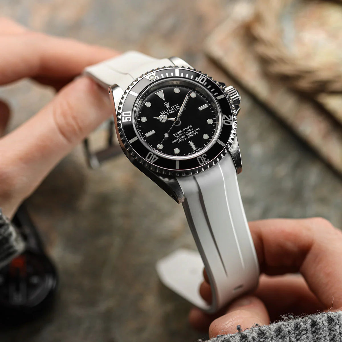 Opaque White Rubber CTS-2 Strap