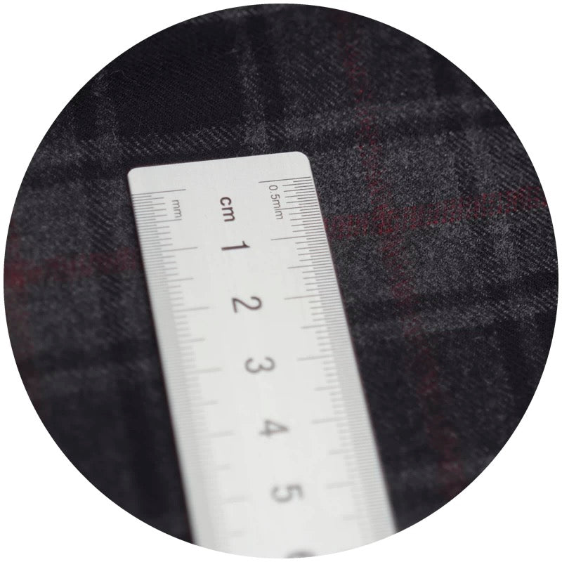 (Bespoke) Dark Gray with Red Stripes Watch Straps