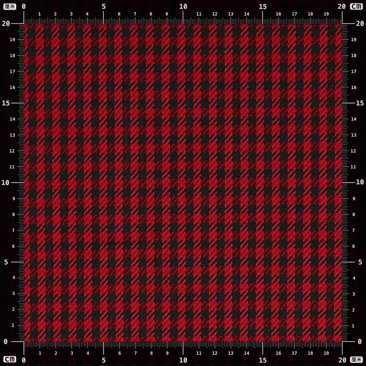 【Christmas Special Bespoke】Red Black Glen Plaid Suiting Strap