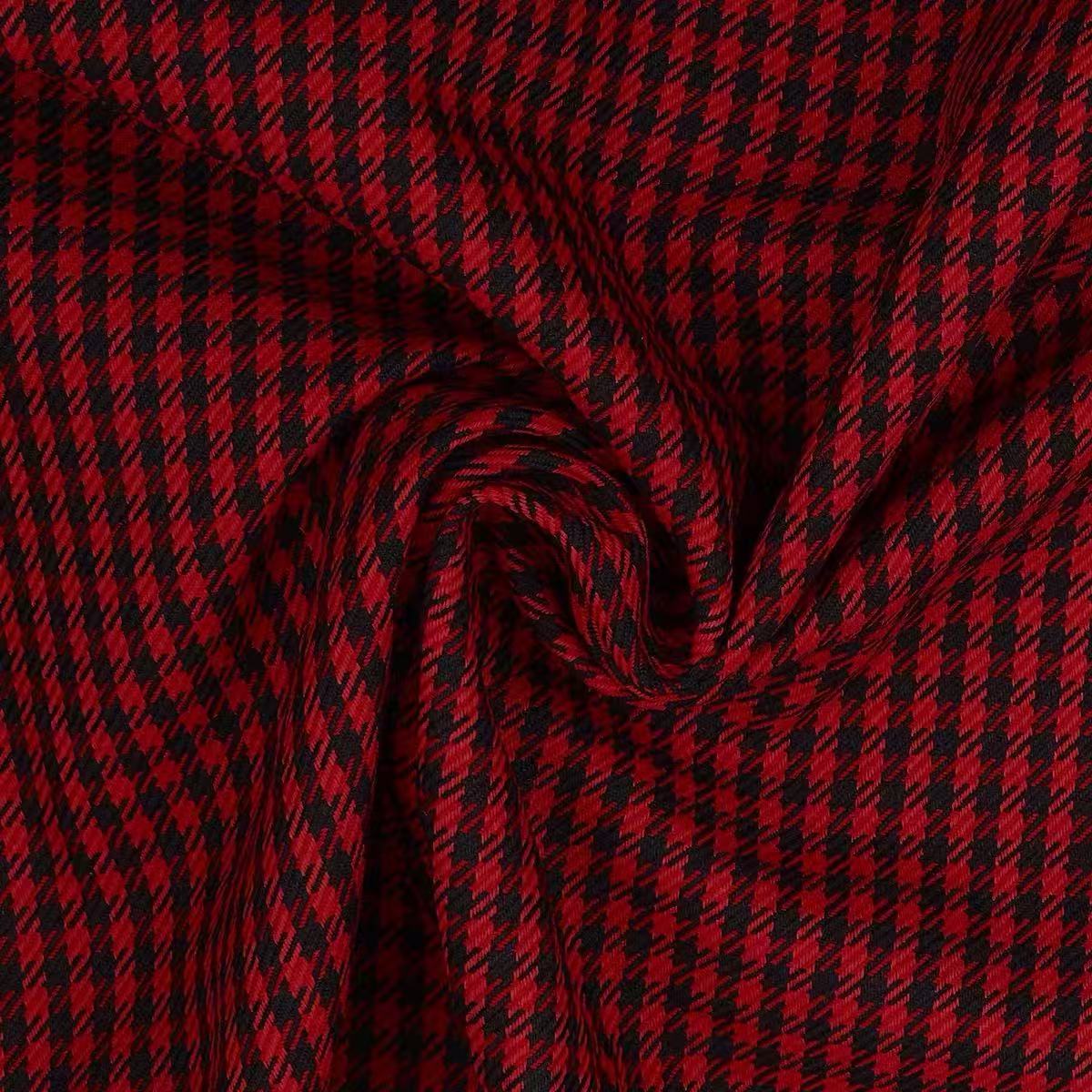 【Christmas Special Bespoke】Red Black Glen Plaid Suiting Strap