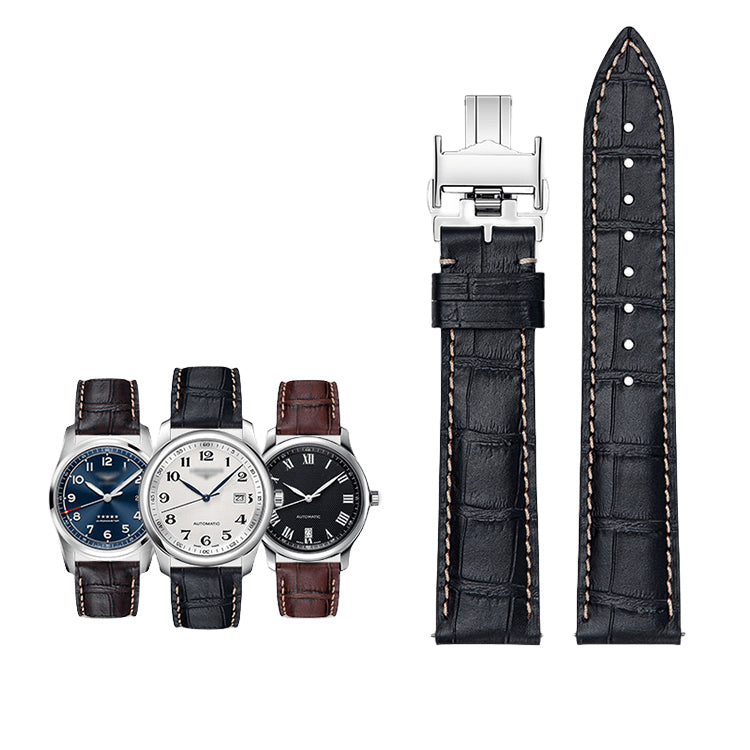 ITALIAN Calfskin Black Watch Bands (Not eligible for the buy 2, get 1 free offer)