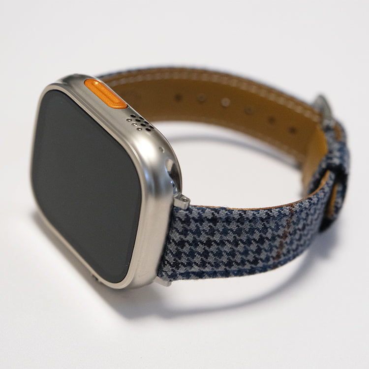 Blue Windsor Houndstooth Apple Strap