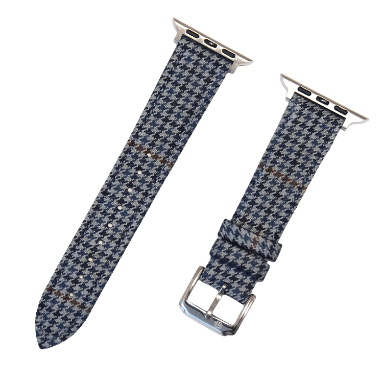Blue Windsor Houndstooth Apple Strap