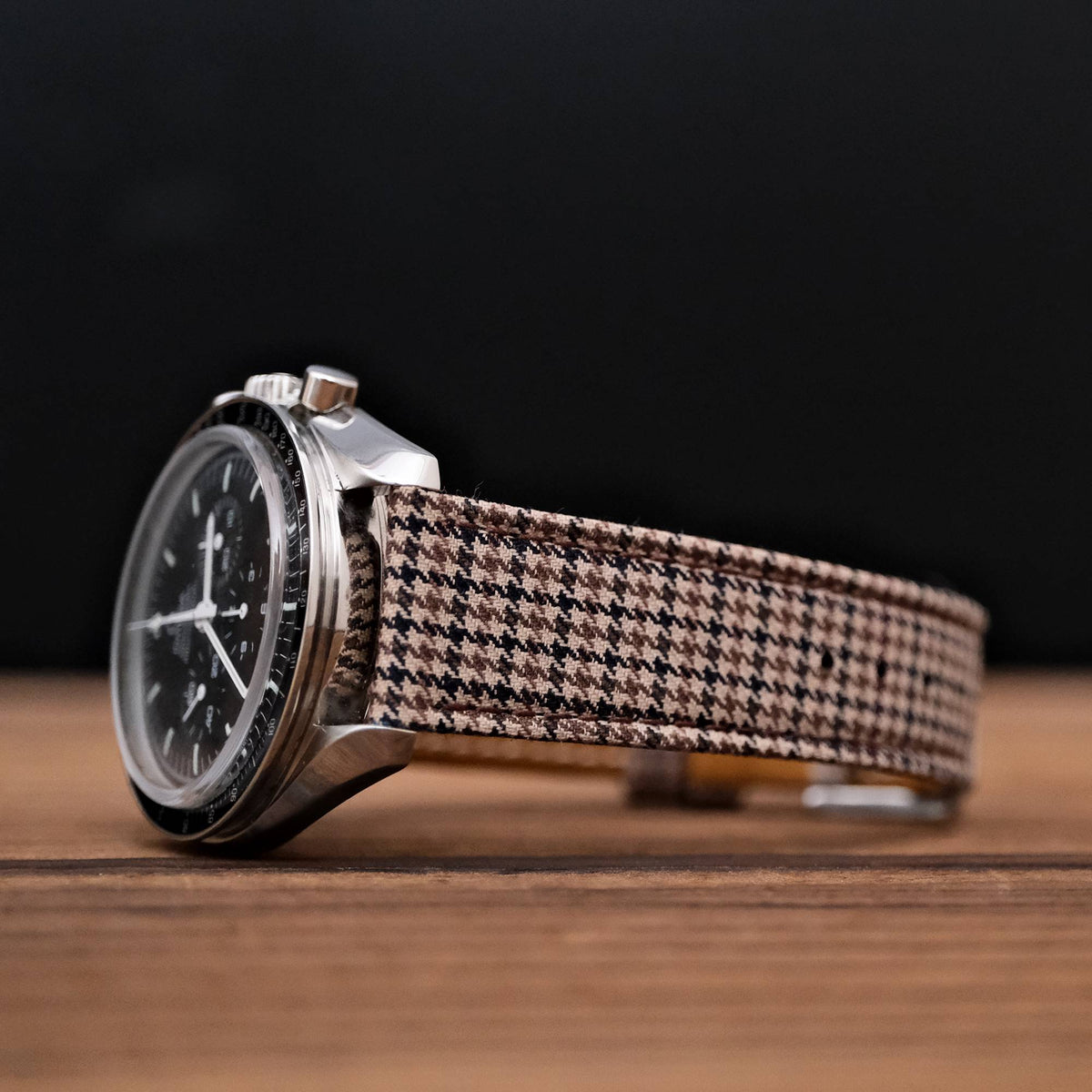 Light Brown & Black Royal VV150 Houndstooth Strap