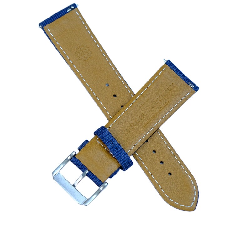French Blue Nailhead Pattern Watch Band