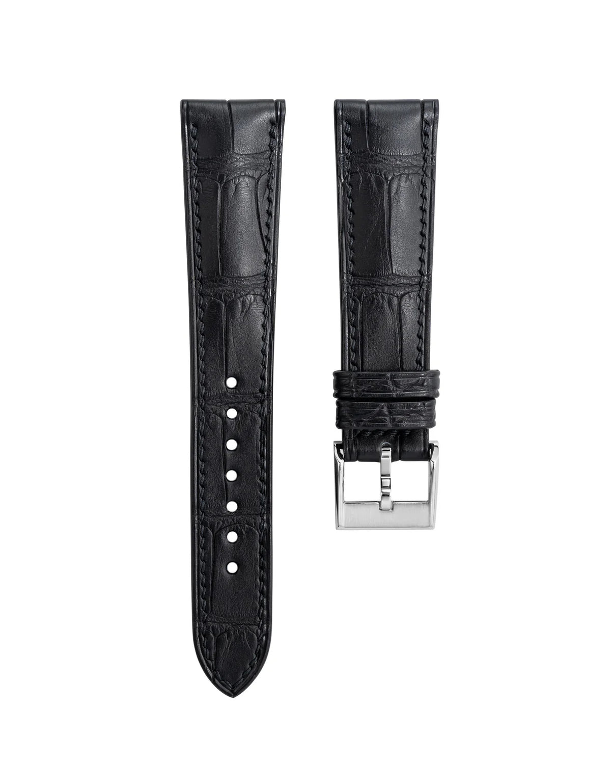 Matte Black (Double-sided) Alligator Prestige Strap