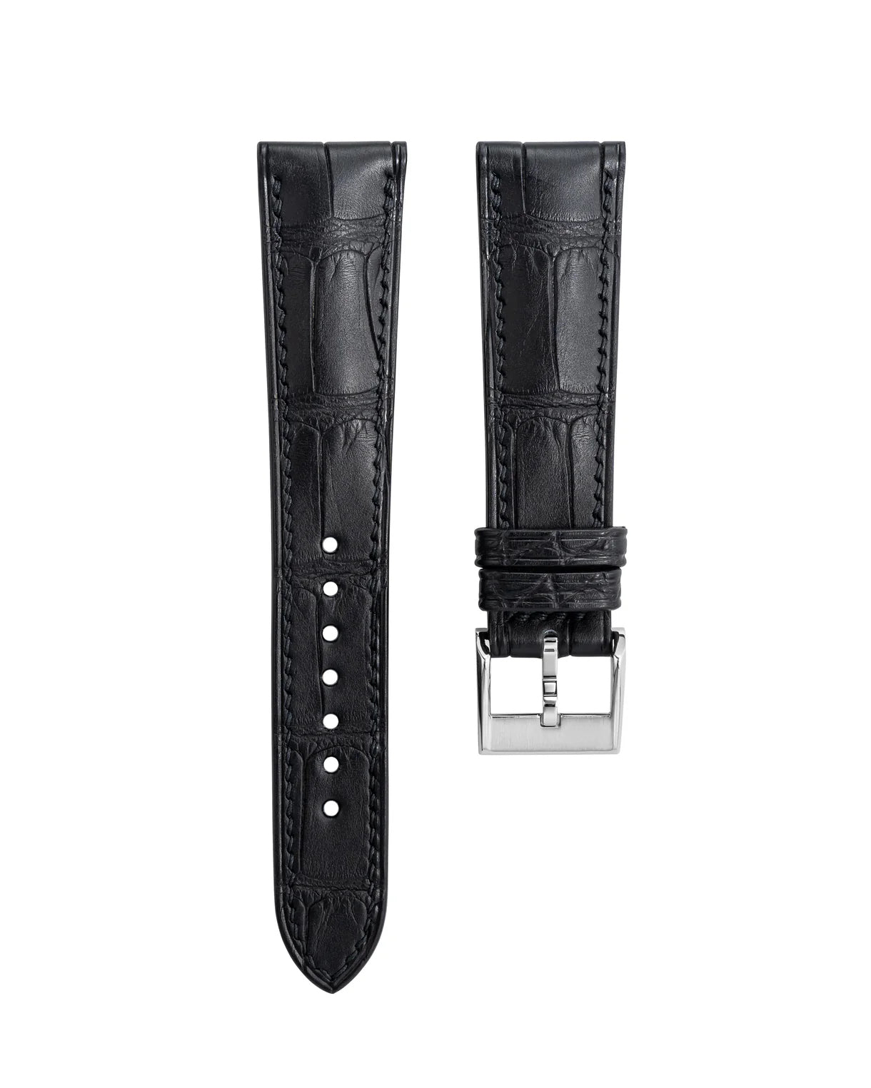 Matte Black (Double-sided) Alligator Prestige Strap