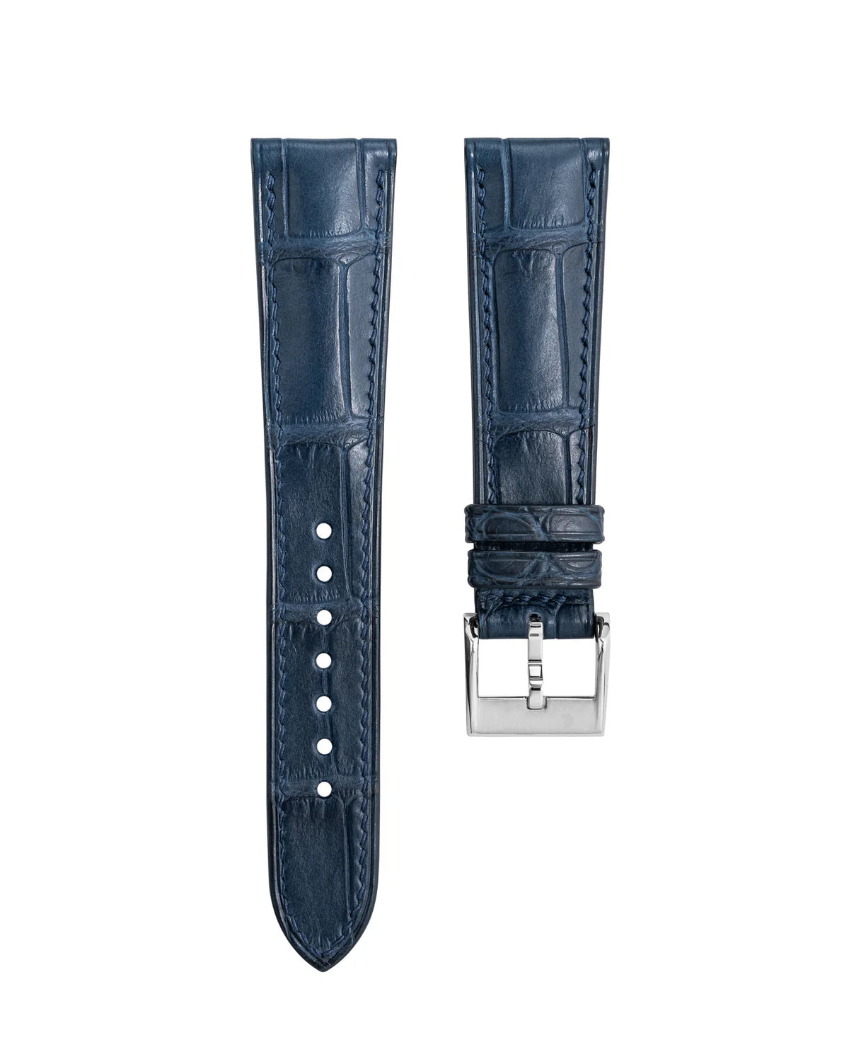 Matte Navy (Double-sided) Alligator Prestige Strap