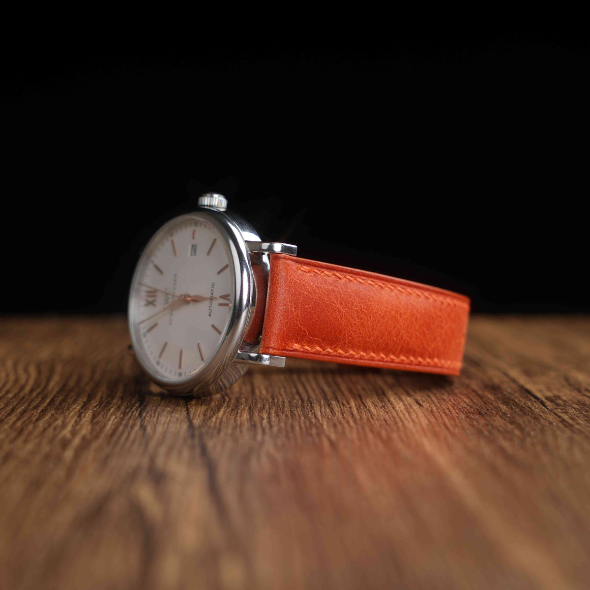 【Tuscania】Tangerine Italian Cowhide Strap