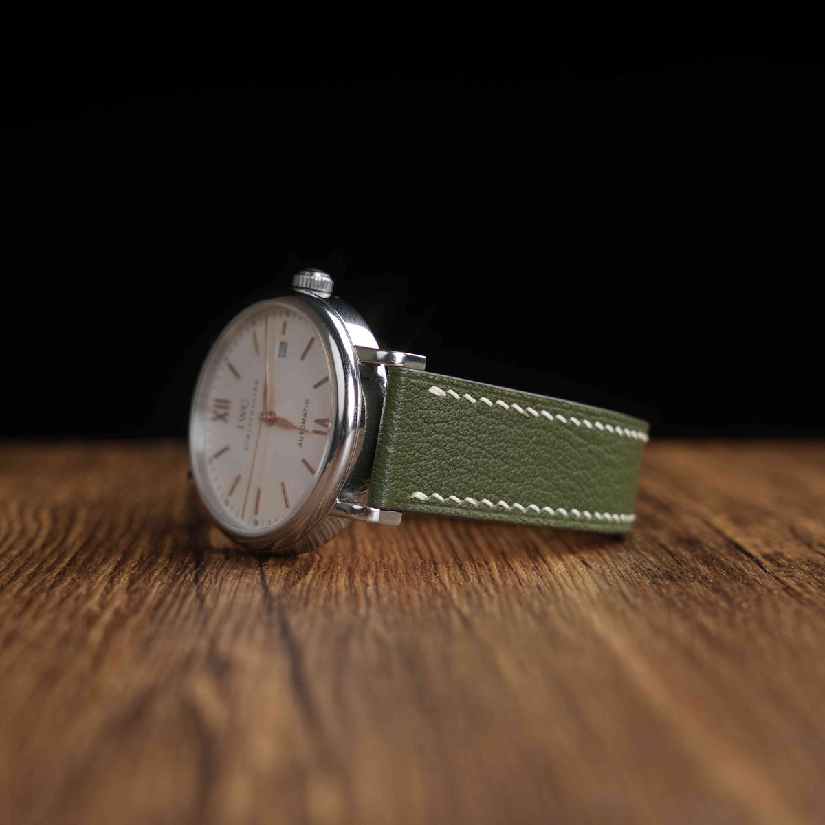 【Saffiano】Pine French Goatskin Strap