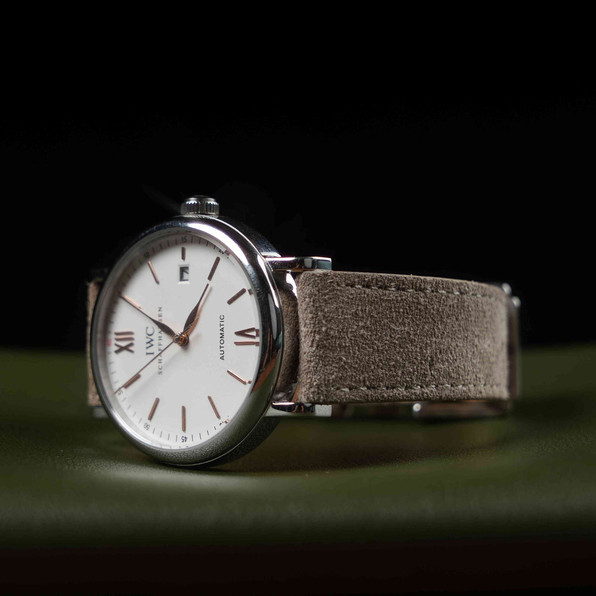 【Suede】Oatmeal Beige Vintage Strap