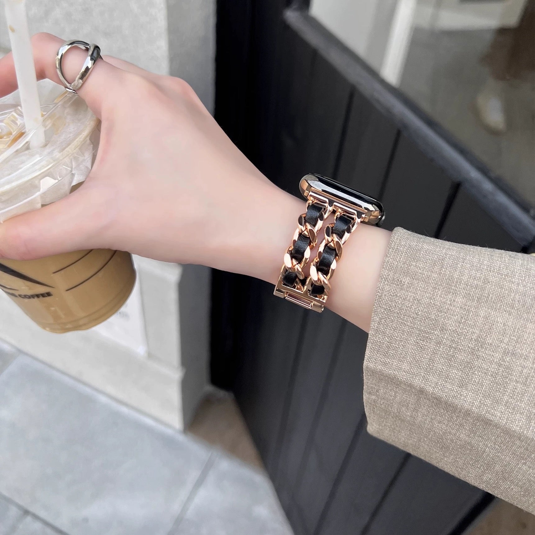 Double-Row Chain High-End Apple Watch Strap