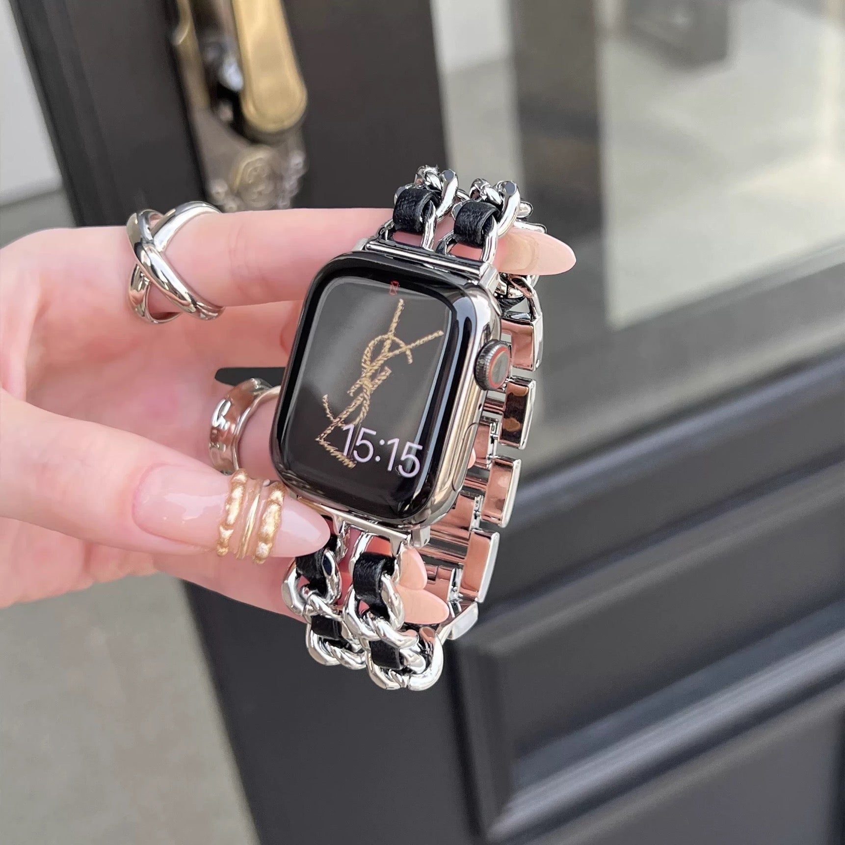 Double-Row Chain High-End Apple Watch Strap