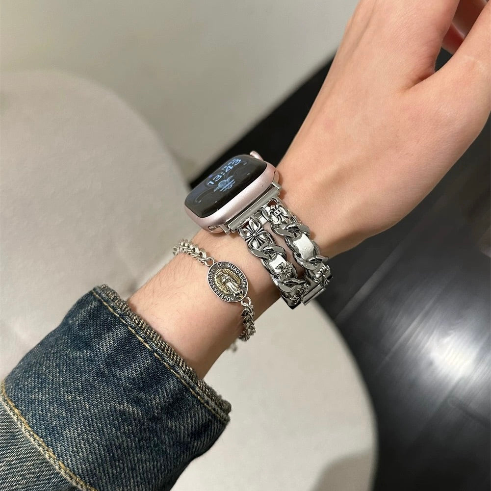 Chrome Hearts Stainless Steel Bracelet Watch Strap