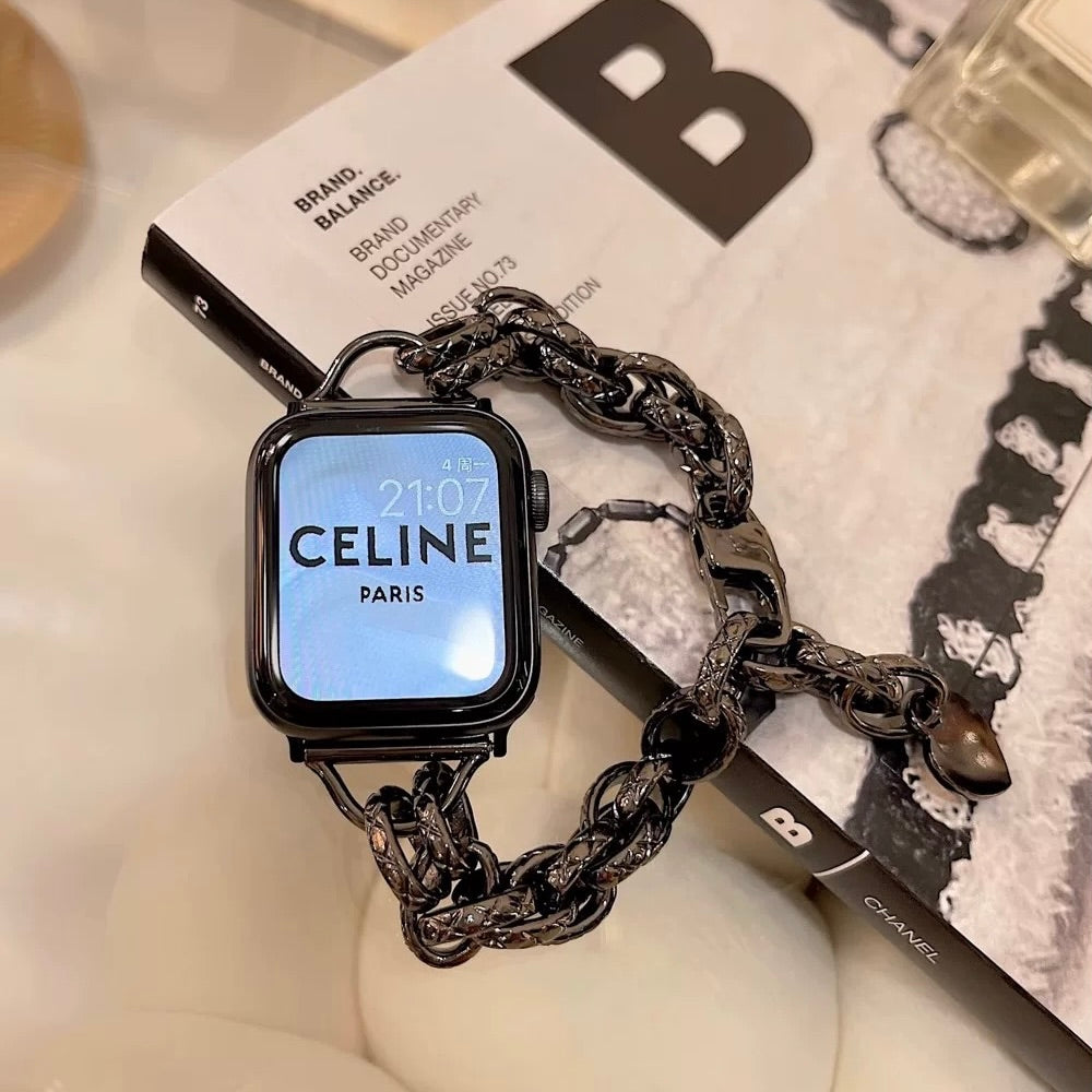 Metal Chain Bracelet-Style Apple Watch Strap