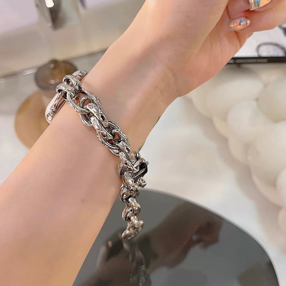 Metal Chain Bracelet-Style Apple Watch Strap