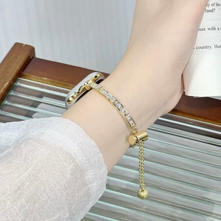 Slim Crystal Metal Bracelet Apple Watch Strap