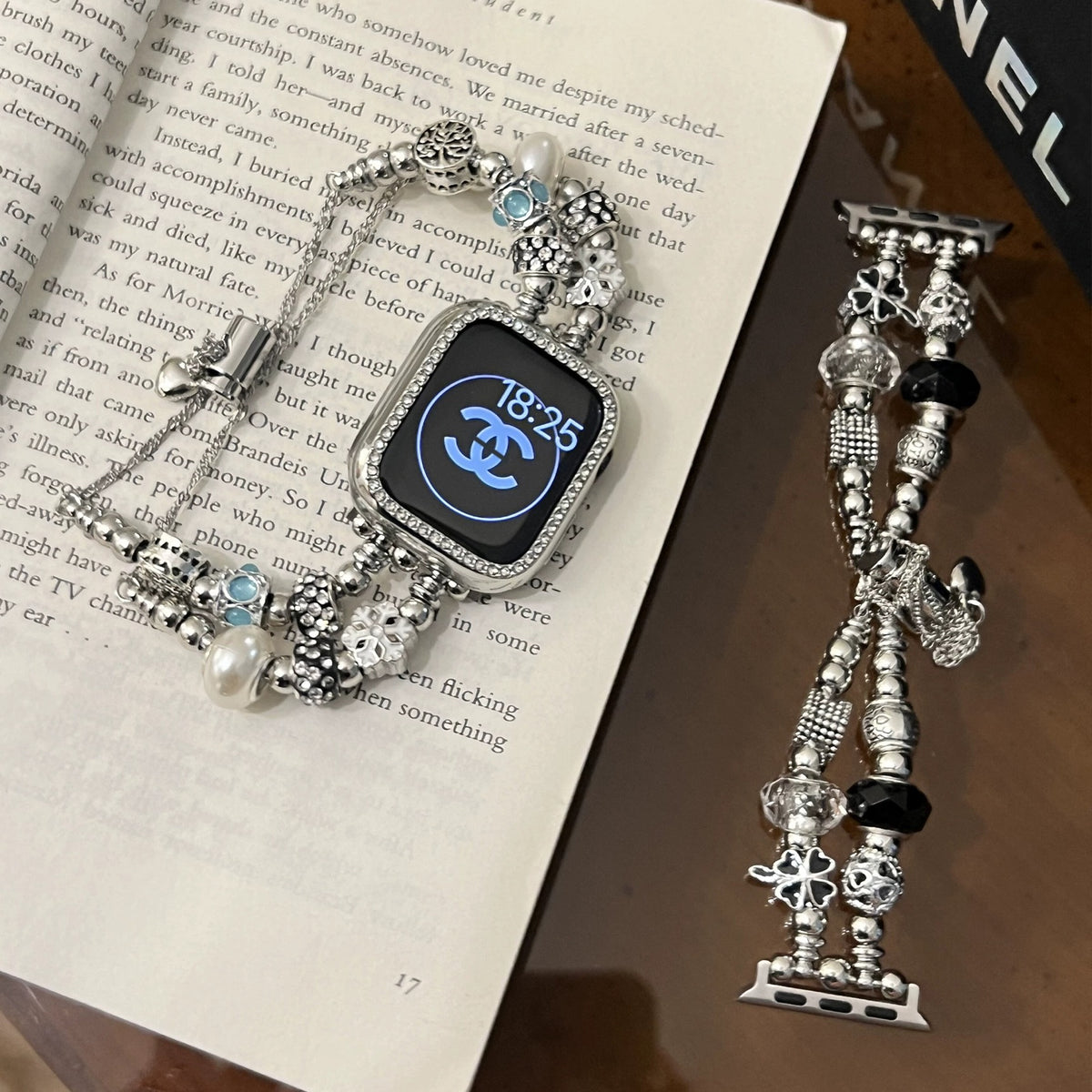 Pandora Pearl-Accented Apple Watch Strap