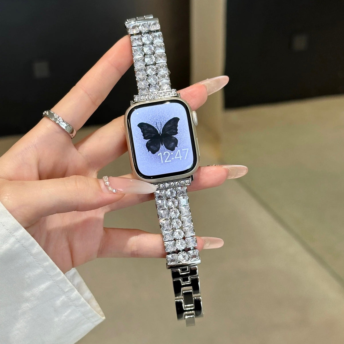 Starry Sky Bracelet-Style Diamond Apple Watch Strap