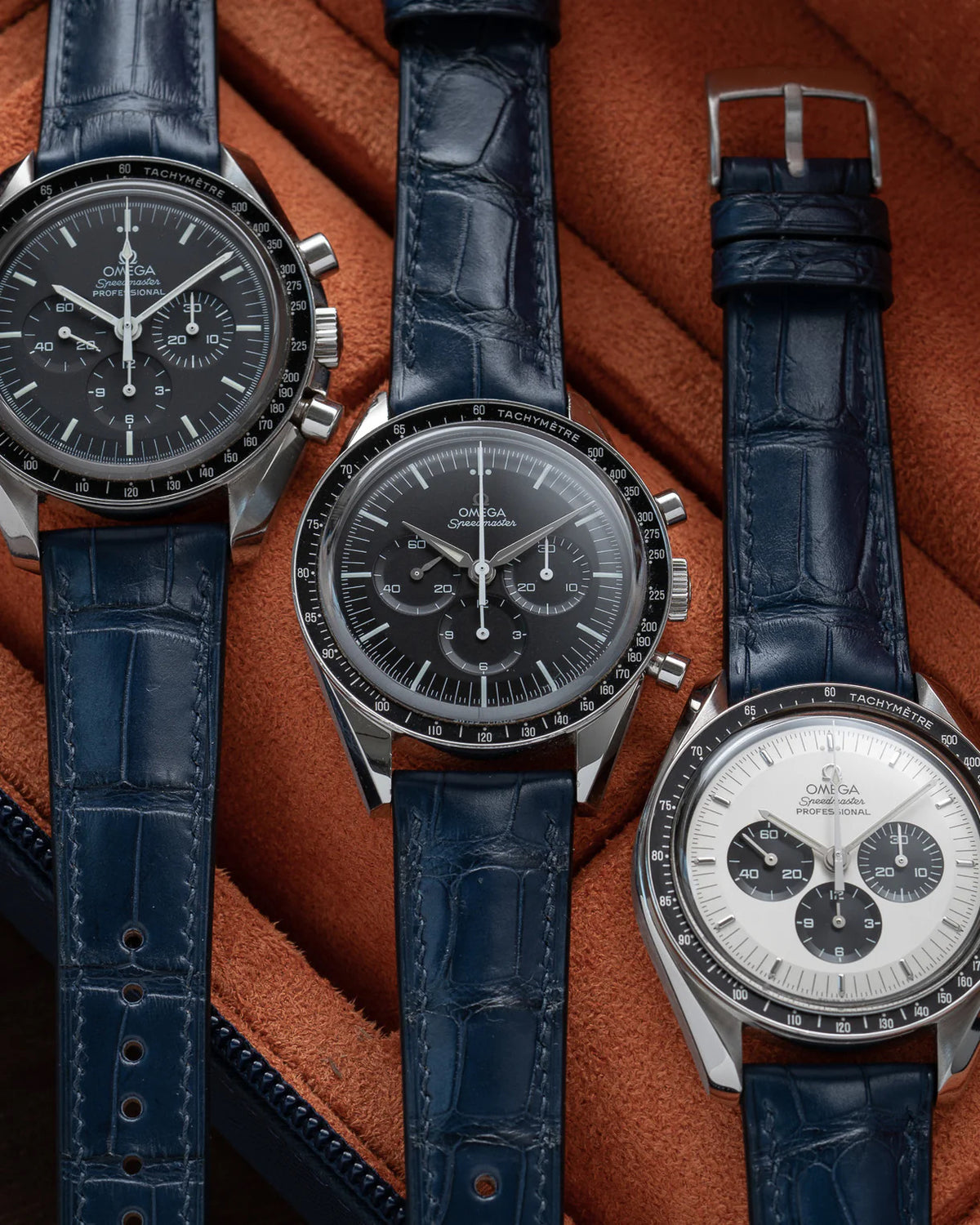 Matte Navy (Double-sided) Alligator Prestige Strap