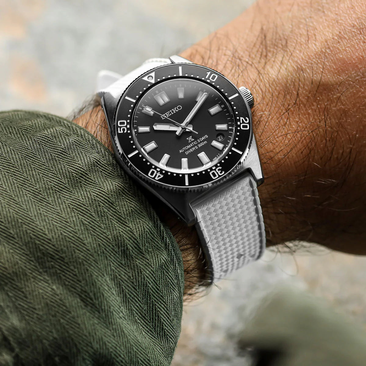 Opaque White Rubber CTS-3 Strap