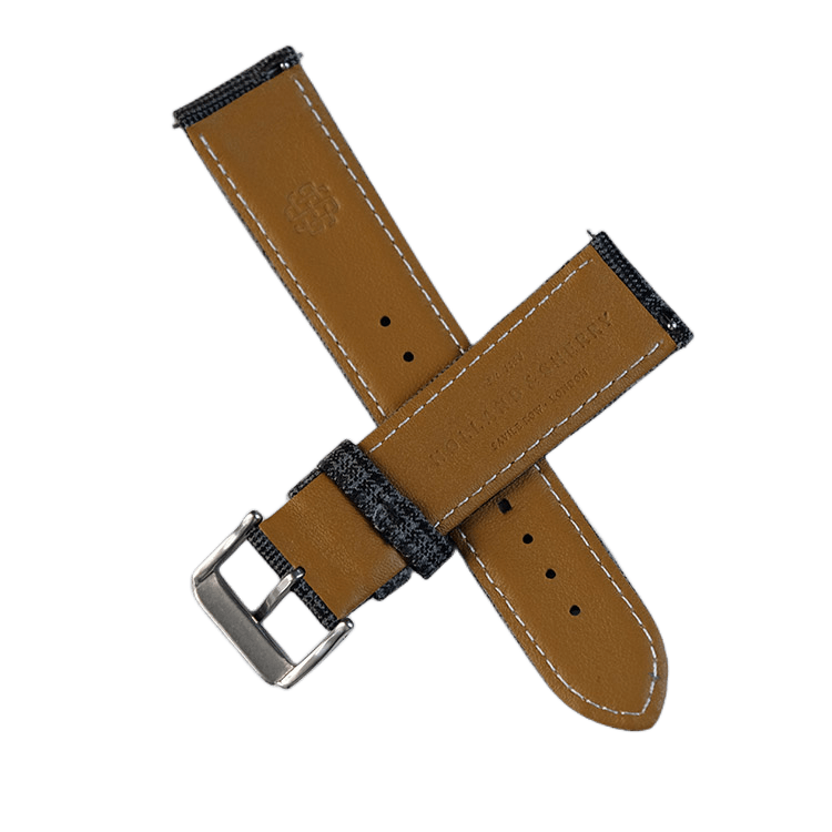 Grey And Maroon Mock Glen Check Fancy Watch Band