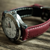 Maroon Suede Italian Calf Leather Watch bands