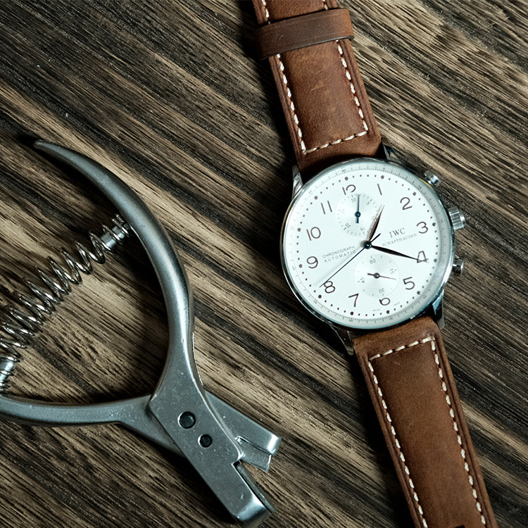 Brown Suede Italian Calf Leather Watch bands