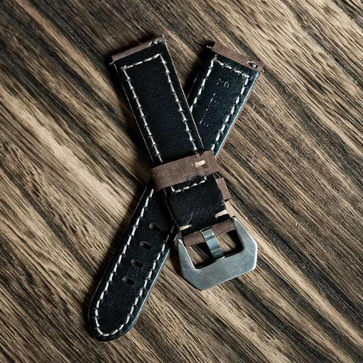 Deep Brown Suede Italian Calf Leather Watch bands