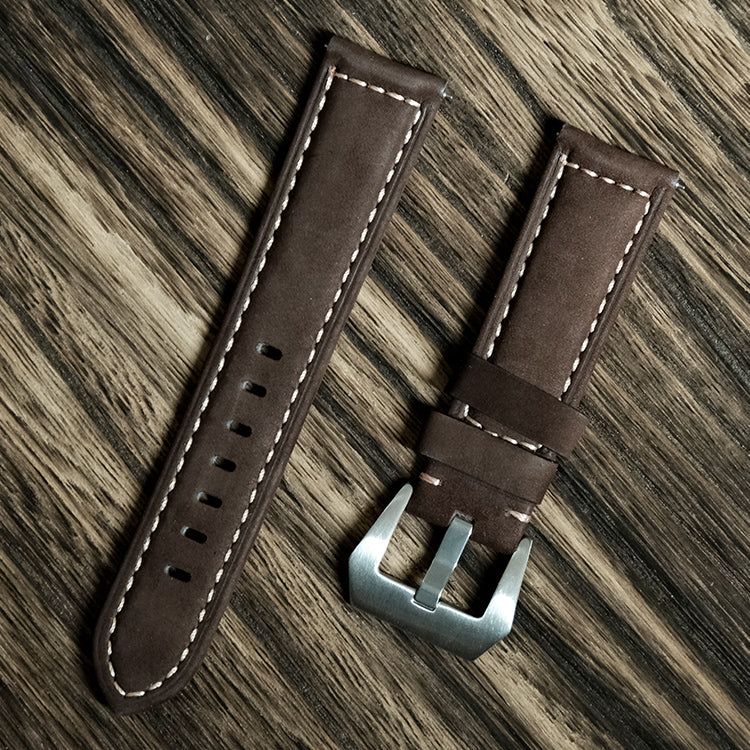 Grade AAA Real Leather strap for 24mm lug width Watch - 24mm/22mm (The strap are fit for all 44mm watches model) - Best Deal offers and Quality!!