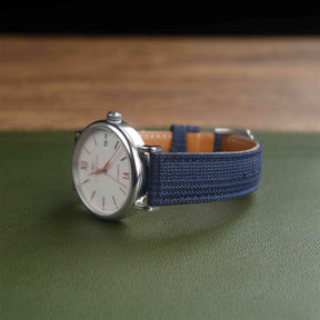 (New) Navy Blue Prince of Wales Watch Strap