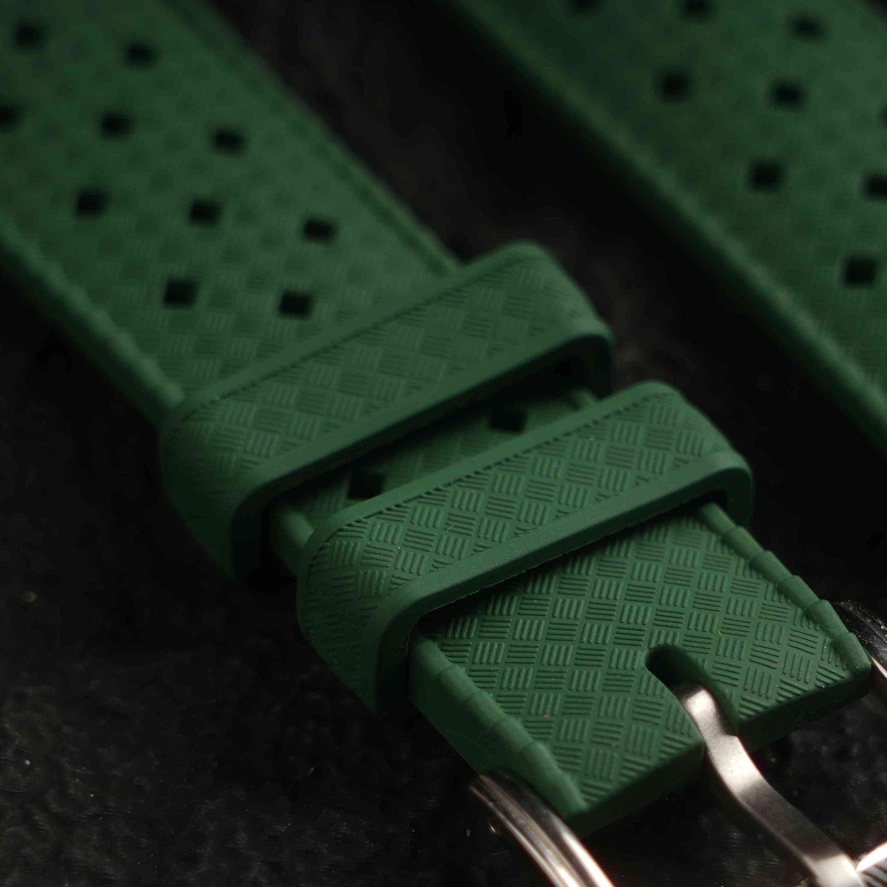 【TROPIC-FKM】Army Green DAI-EL™ Airflow Rubber Strap