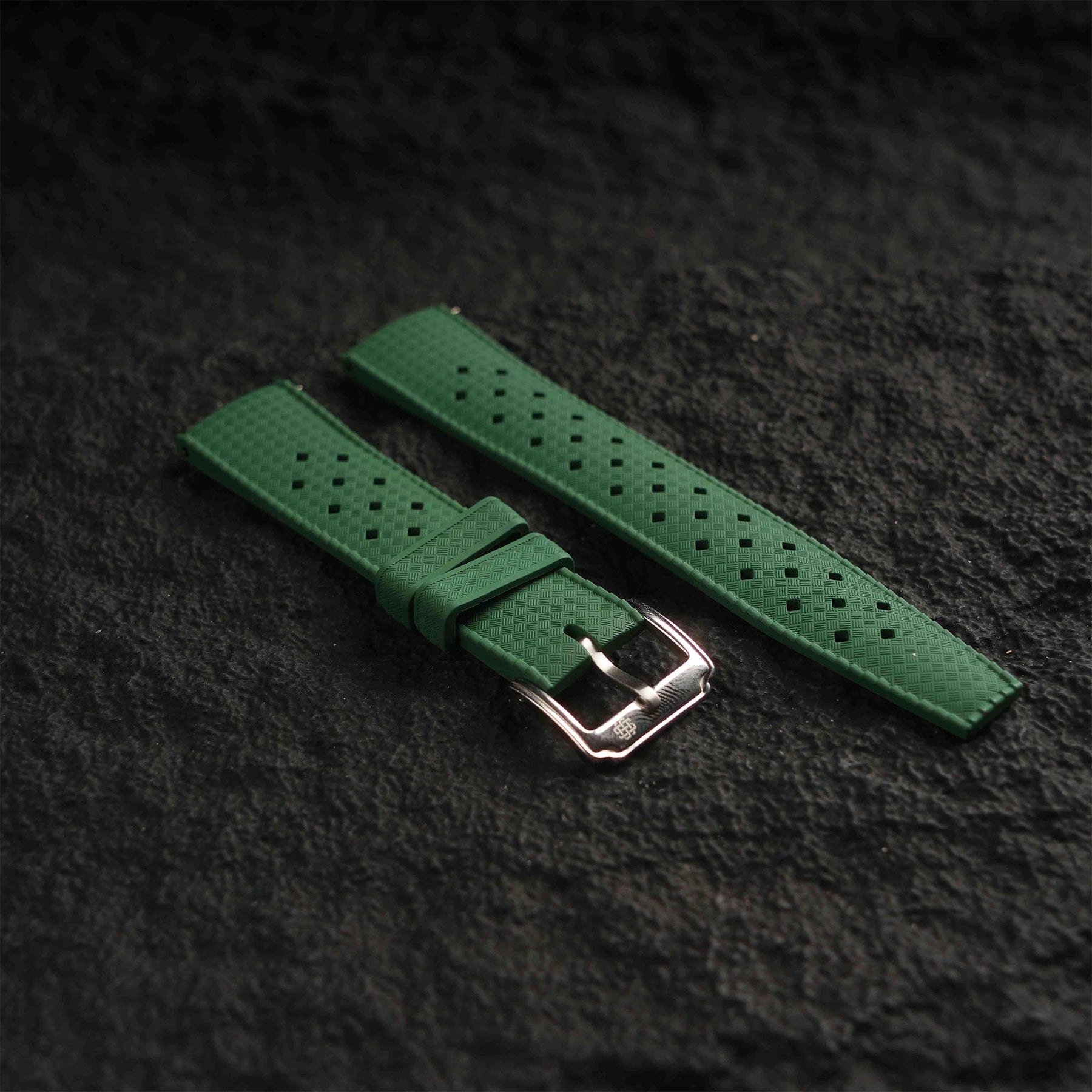 【TROPIC-FKM】Army Green DAI-EL™ Airflow Rubber Strap