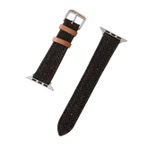 Brown Herringbone Wool Watchband