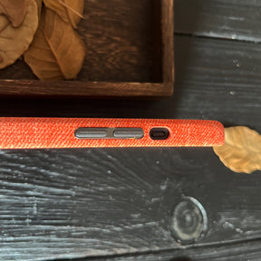 Pumpkin Orange Wool Phone Case—MagSafe Compatible