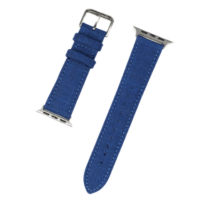 Navy Blue Herringbone Watch Bands