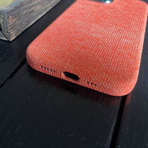 Pumpkin Orange Wool Phone Case—MagSafe Compatible